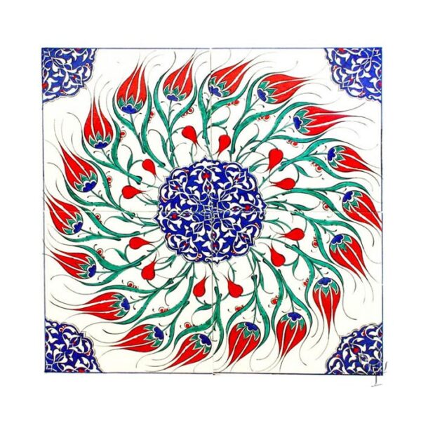 Antique Iznik Tile Panel