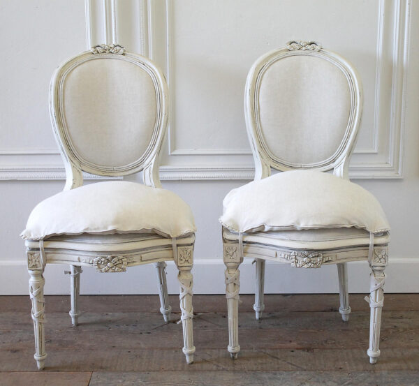 Louis XVI Bow Upholstered Dining Chair